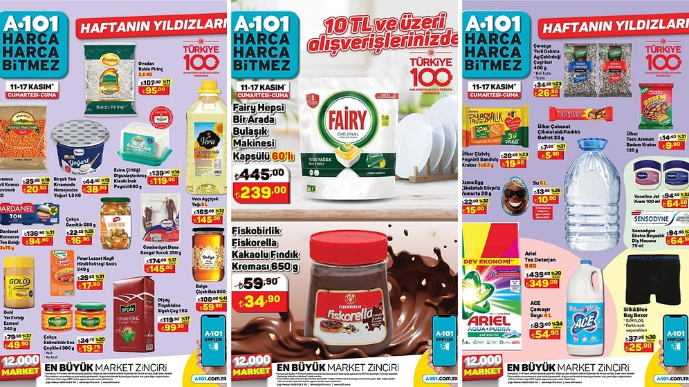 11 - 17 Kasım 2023 A101 Haftanın Yıldızları Kataloğu