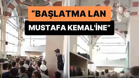 Camide 'Atatürk'ü Neden Anmıyorsunuz?' Diyen Vatandaşa Bir Şahıs 'Başlatma Lan Mustafa Kemal'ine' Diye Bağırdı