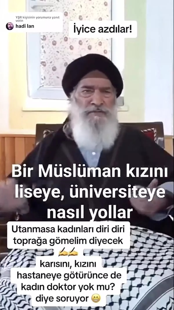 Aczmendi Tarikatı'nın lideri olan Müslüm Gündüz, yıllar sonra bir kez daha tartışmalı bir açıklamayla gündeme geldi. Gündüz, kız çocuklarını lise ve üniversite eğitimine gönderen ebeveynleri aşağılayıcı bir ifade olan "deyyus" ile nitelendirdi.