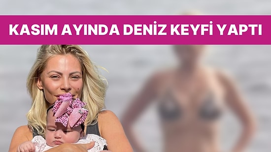 Kasım Ayında Deniz Sefası Yapan Seray Sever'in Fiziği Düşman Çatlattı