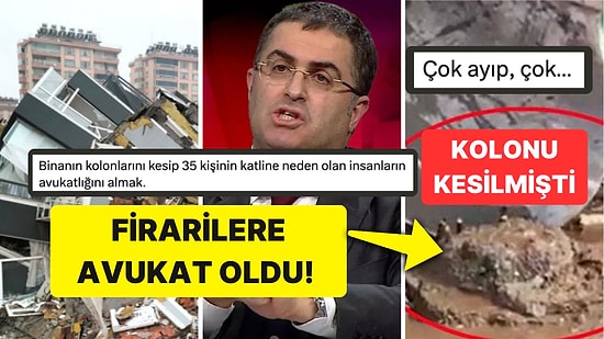 Ezgi Apartmanı'nın Kolonunu Kesenlere Avukatlık Yapacak Olan Ersan Şen Topa Tutuldu