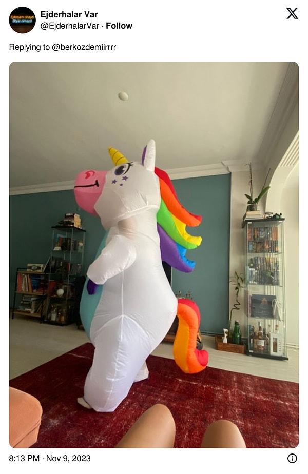 14. Unicorn Şişme Kostüm