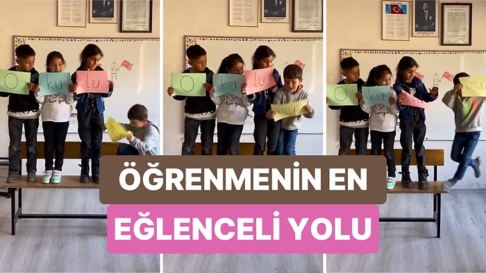 Öğrencilerine Satır Sonuna Sığmayan Kelimeleri Nasıl Yazacaklarını Eğlenceli Bir Yolla Öğreten Öğretmen