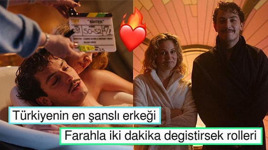 Bihter'in Kamera Arkasından Boran Kuzum ve Farah Zeynep Abdullah'ın Pozları Ortalığı Yangın Yerine Çevirdi!