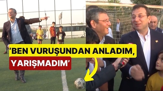 Özgür Özel ve Ekrem İmamoğlu'ndan Halı Saha Performansı! 'Ben Vuruşundan Anladım, Yarışmadım'