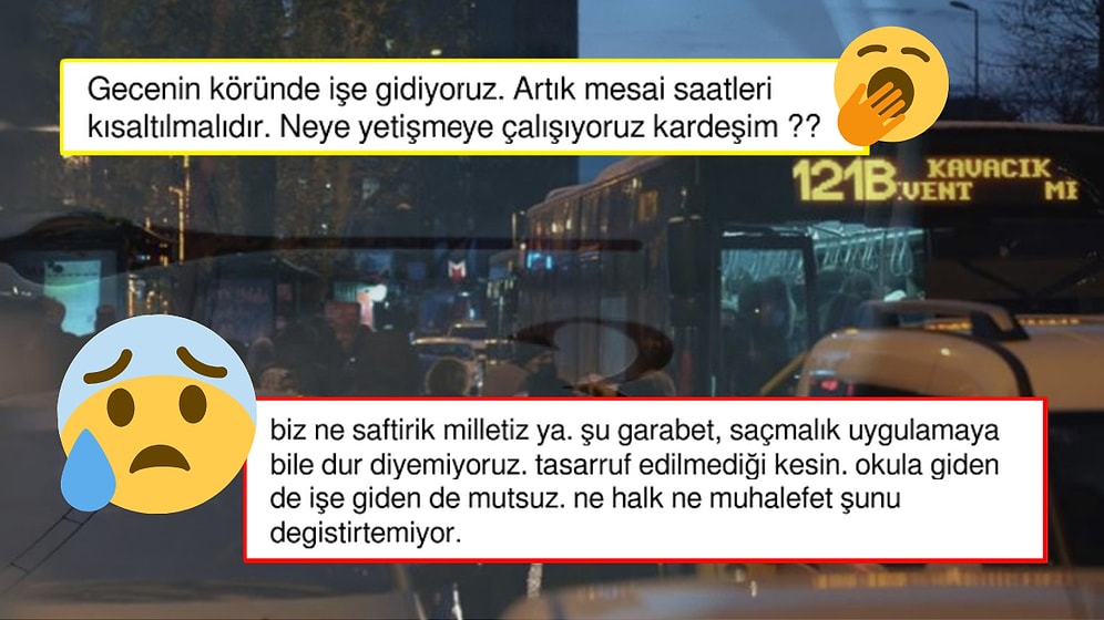 Kalıcı Yaz Saati Uygulaması Nedeniyle Adeta Karanlığa Mahkum Yaşayan Vatandaş Sonunda İsyan Etti
