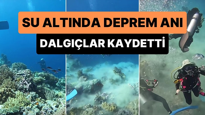 Keşif Yapan Bir Grup Dalgıç, Yer Kabuğunda Meydana Gelen 7.2 Büyüklüğündeki Depremi Su Altında Kaydetti