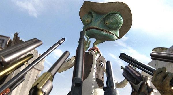 4. Despite being marketed as a children's film, 'Rango' explores themes such as identity and belonging, containing a significant amount of violence and coarse language.