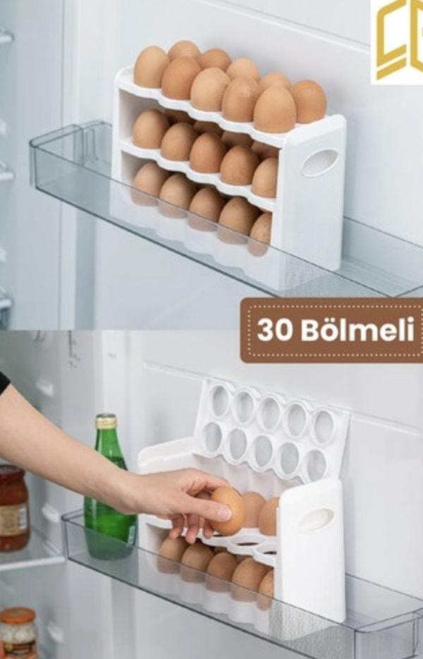 4. 3 Katlı Yumurtalık Buzdolabı Organizeri