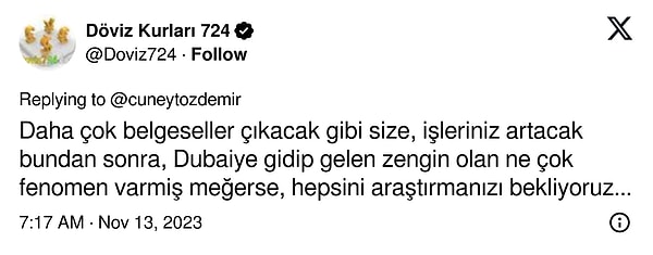 Diğer isimler için de çalışmasını isteyenler oldu.