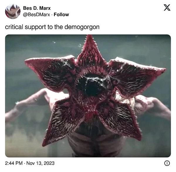 "Demogorgon'a kritik destek"