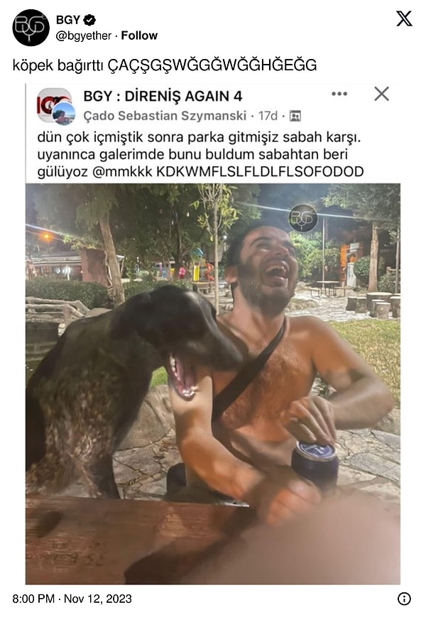 Hangover olunmuş.