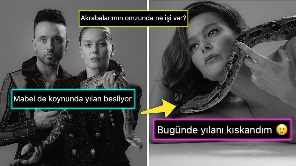 Burcu Biricik ve Mabel Matiz Bir Araya Geldi: Yılanla Verdikleri Pozlar Fena Dillere Düştü!