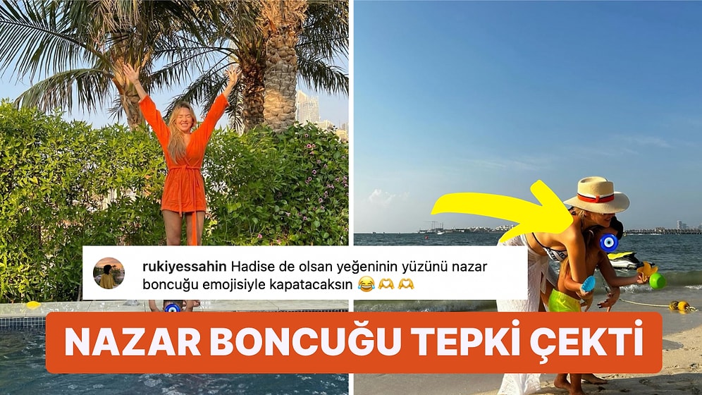 Hadise Doğum Gününü Kutladığı Yeğeninin Yüzüne Nazar Boncuğu Koyarak Takipçilerini Güldürdü