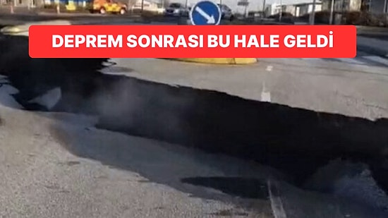 İzlanda Kaynamaya Devam Ediyor: Depremler Sonrasında Yarılan Yoldan Dumanlar Çıkıyor