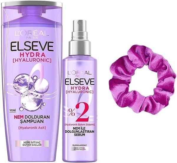 9. Set halinde ürün almayı sevenler için önerimiz L'Oréal Paris Elseve Hydra şampuan ve serum seti.