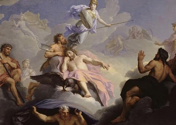6. Zeus, Hera ile evlenmeden önce Metis adında bir kadınla evlendi. Zeus, çocuğunun kendisini devireceğiyle ilgili bir tahmin duydu.