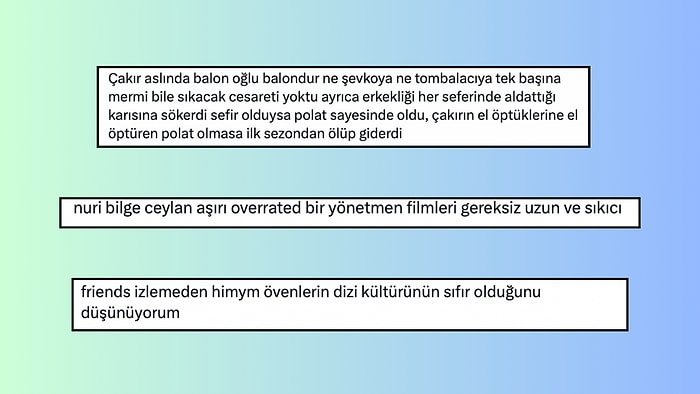 Dizi ve Filmlerle ilgili Düşüncelerini Anlatarak Hepimizi Şaşırtan 15 Kişi