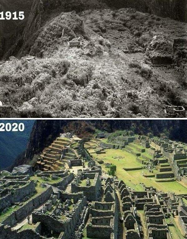 7. Machu Picchu, Peru. (1915 ve 2020)