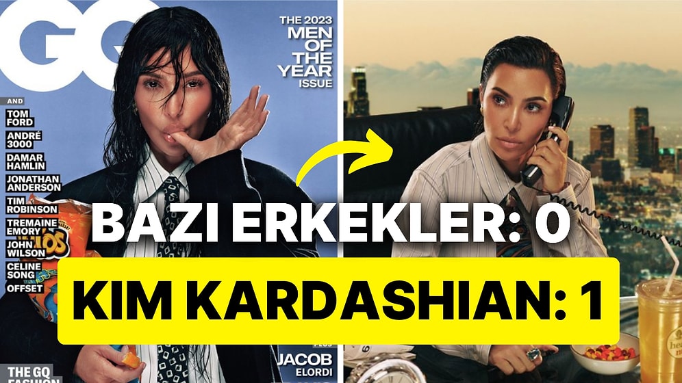 'Men of the Year' Seçilen Kim Kardashian Gariban Erkekleri Bir Tık Daha Üzdü!