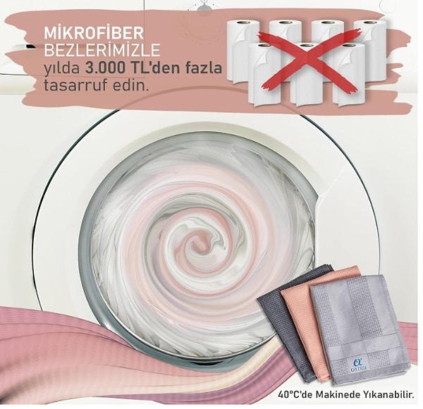 9. OXIRU Mikrofiber Sihirli Bezler 40 x 40cm