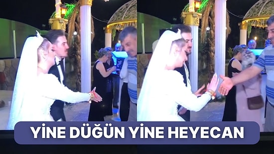 Tebrikleşmek İçin Elini Uzatan Geline Bir Anlığına Elini Uzatmayıp Kafa Karışıklığı Yaratan Adam