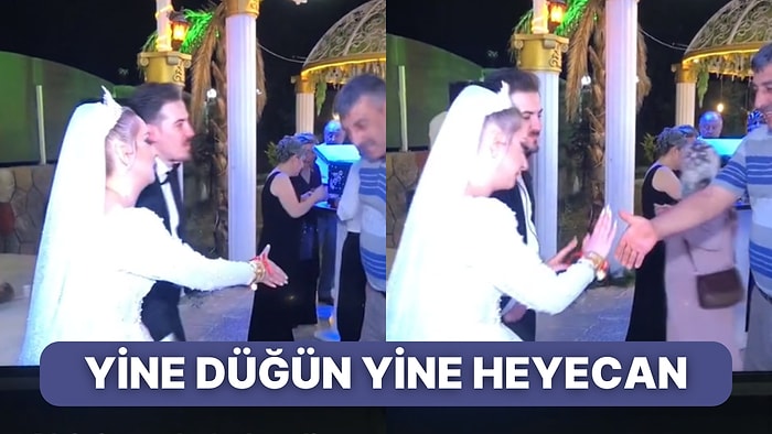 Tebrikleşmek İçin Elini Uzatan Geline Bir Anlığına Elini Uzatmayıp Kafa Karışıklığı Yaratan Adam