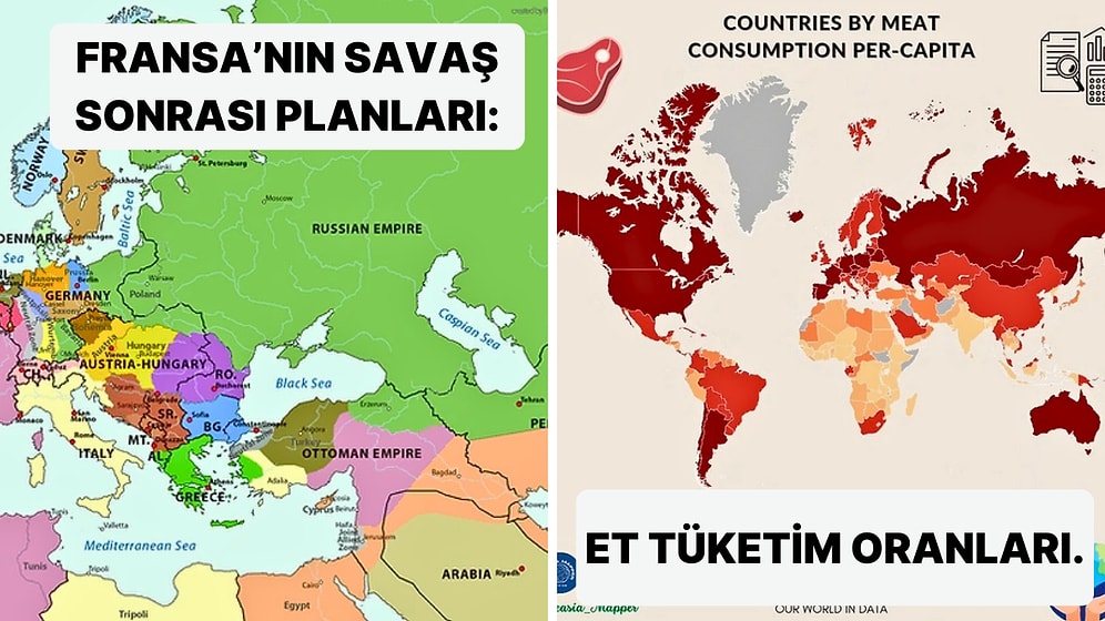 Her Biri Bin Kelimeye Değer Birbirinden Değerli Bu 15 Harita Hayata Olan Bakış Açınızı Değiştirecek