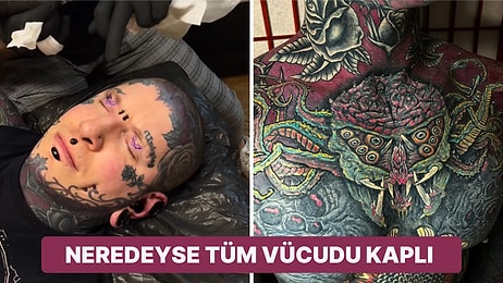 Göz Kapaklarına da Dövme Yaptırdı! Vücudunun Yüzde 96'sı Dövmeyle Kaplı Olan Adamın İlginç Hikayesi