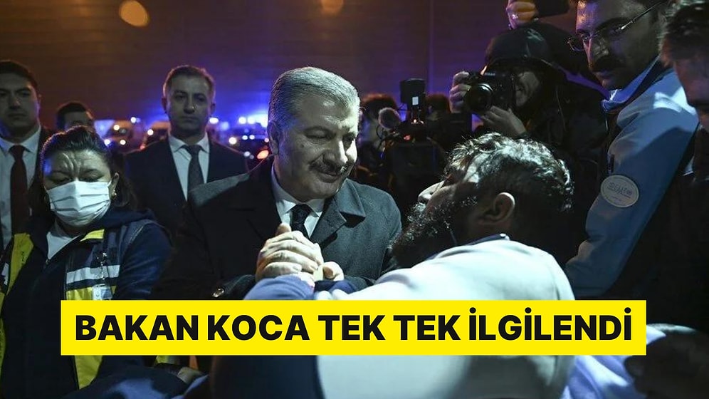 Bakan Koca Tek Tek Hastalarla İlgilendi: Gazzeli Kanser Hastaları Türkiye'ye Getirildi