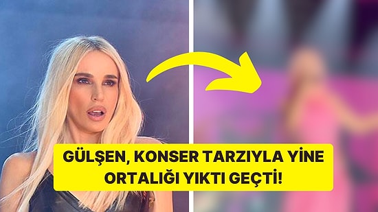 Yine Sıra Dışı Bir Kıyafetle Sahneye Çıkan Gülşen, Tarzıyla Ortalığı Yıktı Geçti!