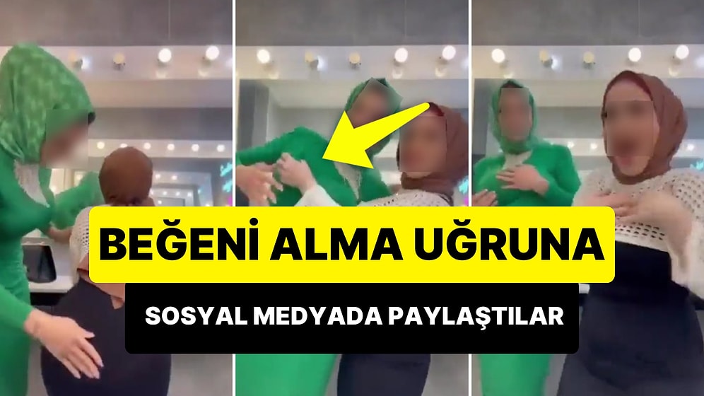 Beğeni Uğruna Birbirleri ile Şakalaştıkları Anları Sosyal Meydada Paylaşan Kadınların Tepki Çeken Görüntüleri