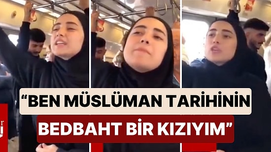 Metroda Bir Kadın "Davamızı İlan Ediyorum" Diyerek Yolcuların Şaşkın Bakışları Arasında Bir Konuşma Yaptı