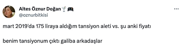 Bu rakam karşısında şaşkınlığını sosyal medyada paylaşan kullanıcı "Benim tansiyonum çıktı galiba arkadaşlar" diyebildi.