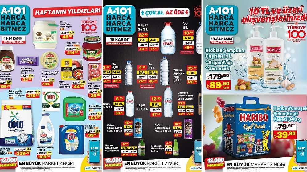 18 - 24 Kasım 2023 A101 Haftanın Yıldızları Kataloğu