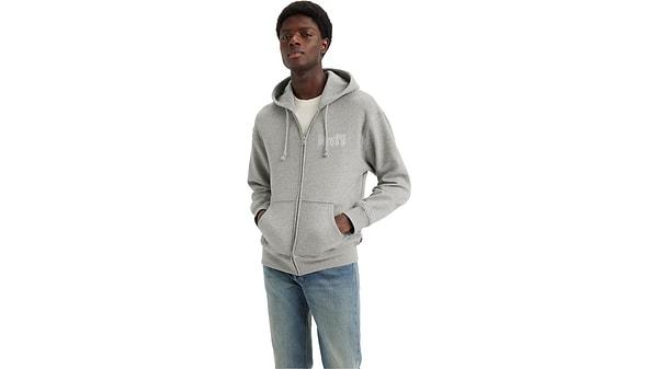 14. Levi's Relaxed Graphic Zip-Up Hoodie Sweatshirts