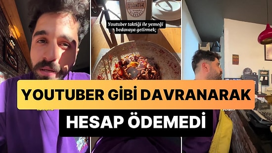 YouTuber Gibi Davranarak Restoranda Hesap Ödemeyen Gencin Viral Olan Anları