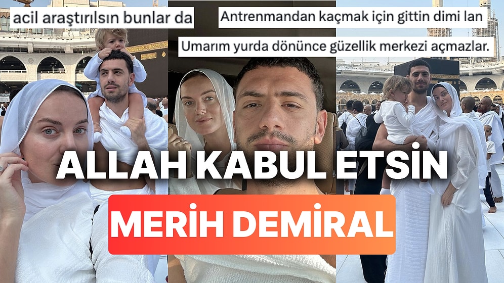 Merih Demiral ve Model Eşi Heidi Lushtaku'nun Umre Pozları Göndermelerin Hedefi Oldu