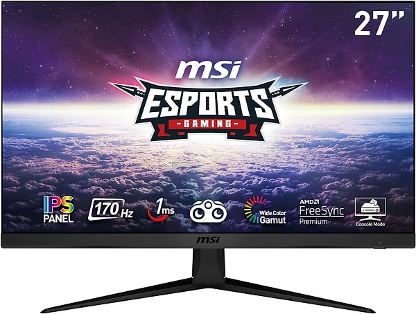 4. MSI 27" OPTIX 16:9 Freesync Premium Gaming Monitor