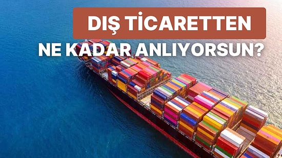 Bu Dış Ticaret Testinden Geçebilecek misin?