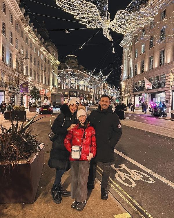 Zuhal Topal bu günlerde eşi Korhan Saygıner ve kızı Lina ile birlikte Londra'da tatilde.