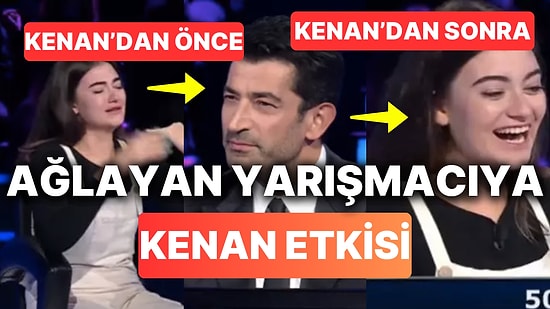 Kim Milyoner Olmak İster'de Soruya Karşı Gözyaşlarını Tutamayan Yarışmacıya Kenan İmirzalıoğlu'ndan Destek