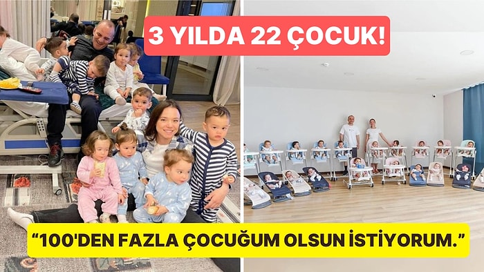 105 Çocuğu Olana Kadar Durmayacağını Söyleyen Kadın 3 Yıl İçinde 22 Biyolojik Çocuk Sahibi Oldu!