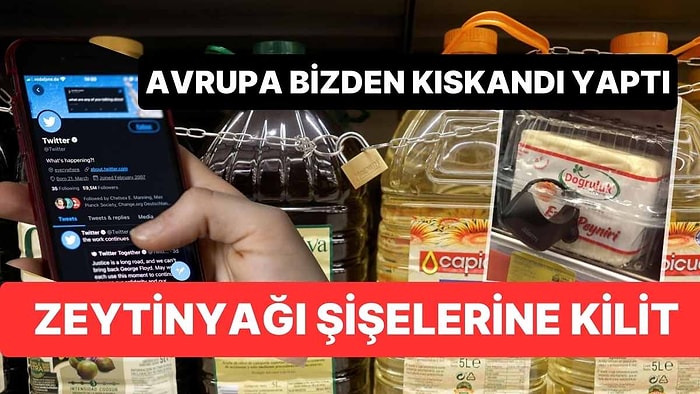 Görüntüler Türkiye'yi Aratmadı: Avrupa'nın Göbeğinde Zeytinyağı Şişelerine Kilit