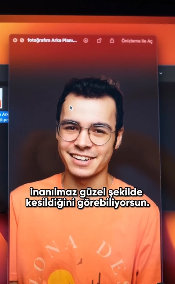 Daha sonrasında ise mevcut fotoğrafın arka plansız hali saniyeler içinde oluşturuluyor ve görselimizin bulunduğu klasöre ekleniyor.