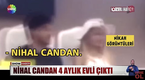 Nikah şahitleri anne ve babası olan Nihal Candan o süreçte evlendiğine dair hiçbir paylaşım yapmadı.