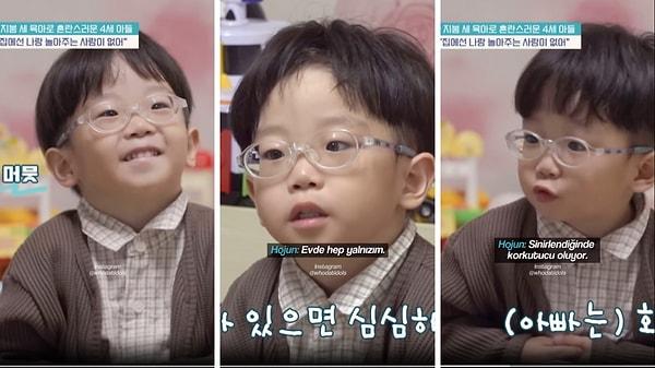 Sosyal medyada 4 yaşındaki Güney Koreli minik Hojun'un videosu viral oldu.