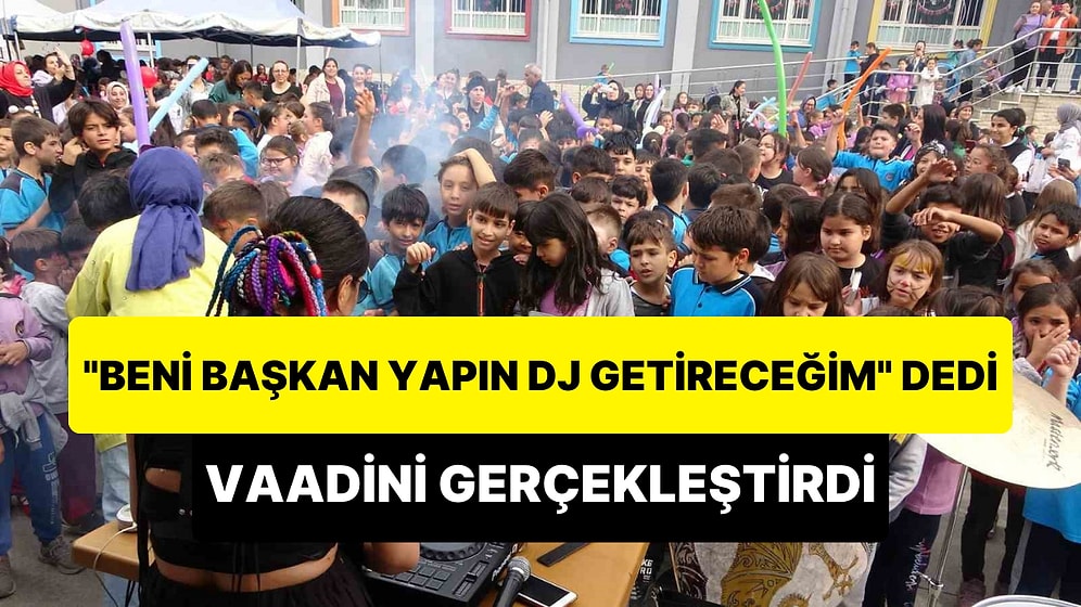 DJ Serap Çakmak, 'Beni Başkan Seçin DJ Getireceğim' Diyerek Sınıf Başkanı Olan Çocuğun Vaadini Gerçekleştirdi