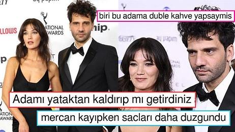 Emmy Ödülü Almaya Uykudan Kalktığı Gibi Giden Kaan Urgancıoğlu'nun Dağınık Saçları Dillere Fena Düştü!