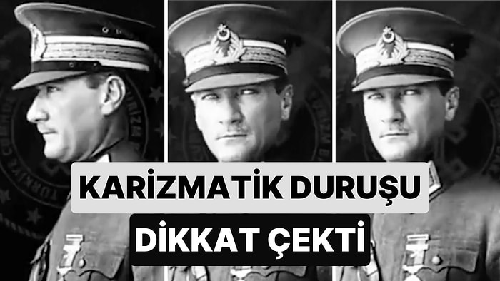 Atatürk'ün Bir Fotoğraf Çekimi Sırasında Kaydedilmiş Görüntüleri Sosyal Medyada Yeniden Gündem Oldu